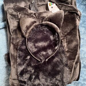 Brown Fuzzy Cat Ear Headband